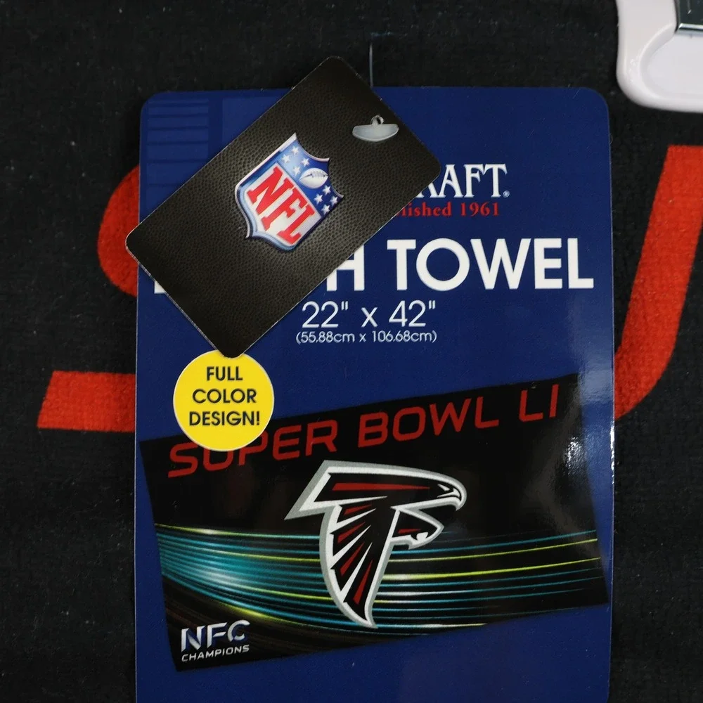 Atlanta Falcons Bench Towel 22x42 Super Bowl LI NFL Football WinCraft NFC Champs